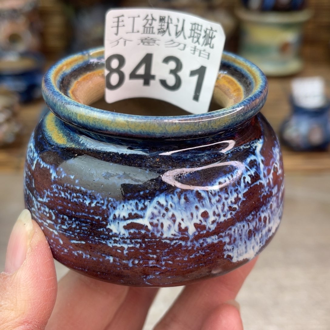 手工花盆默认瑕疵完美者勿拍