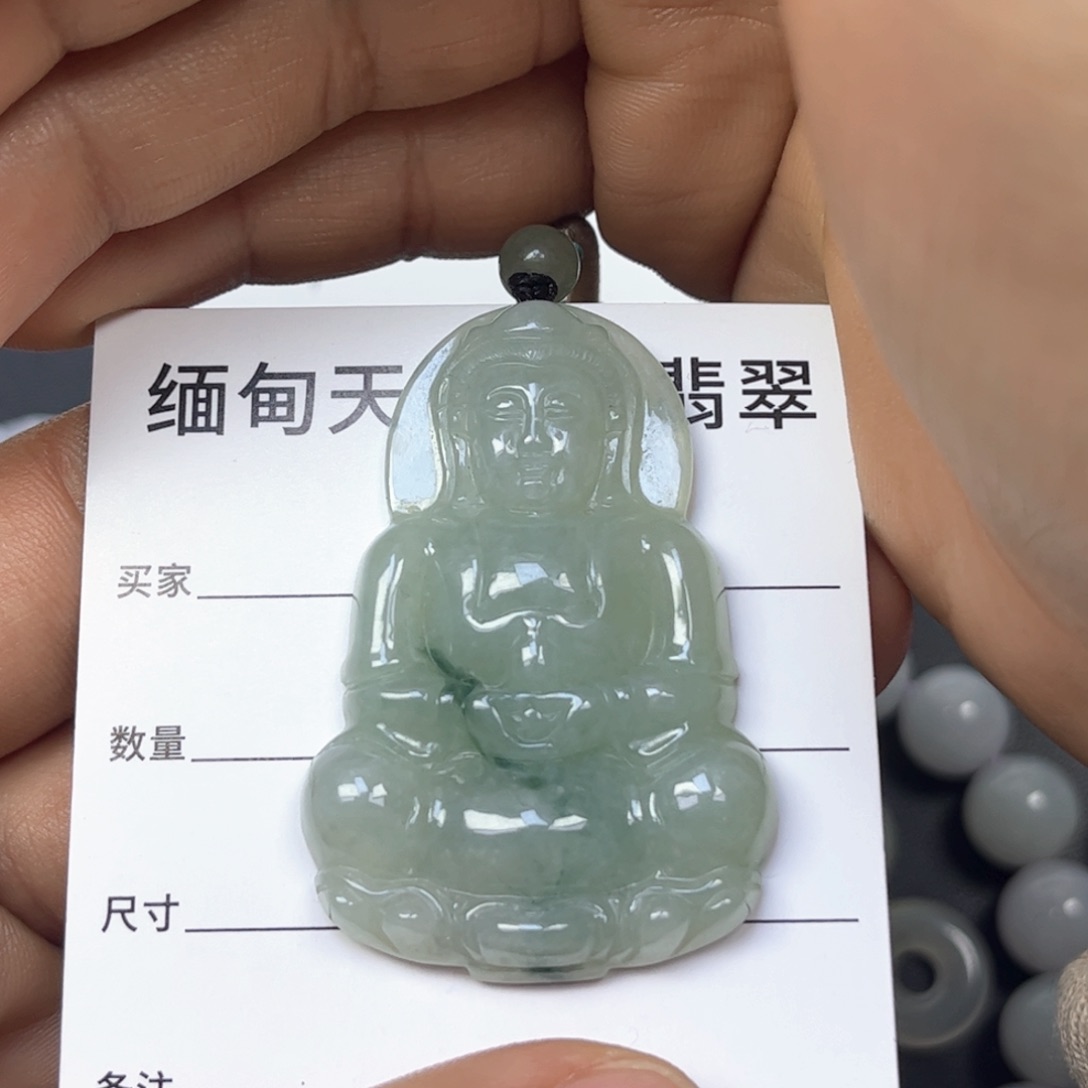 翡翠颈饰未镶嵌缅甸天然翡翠