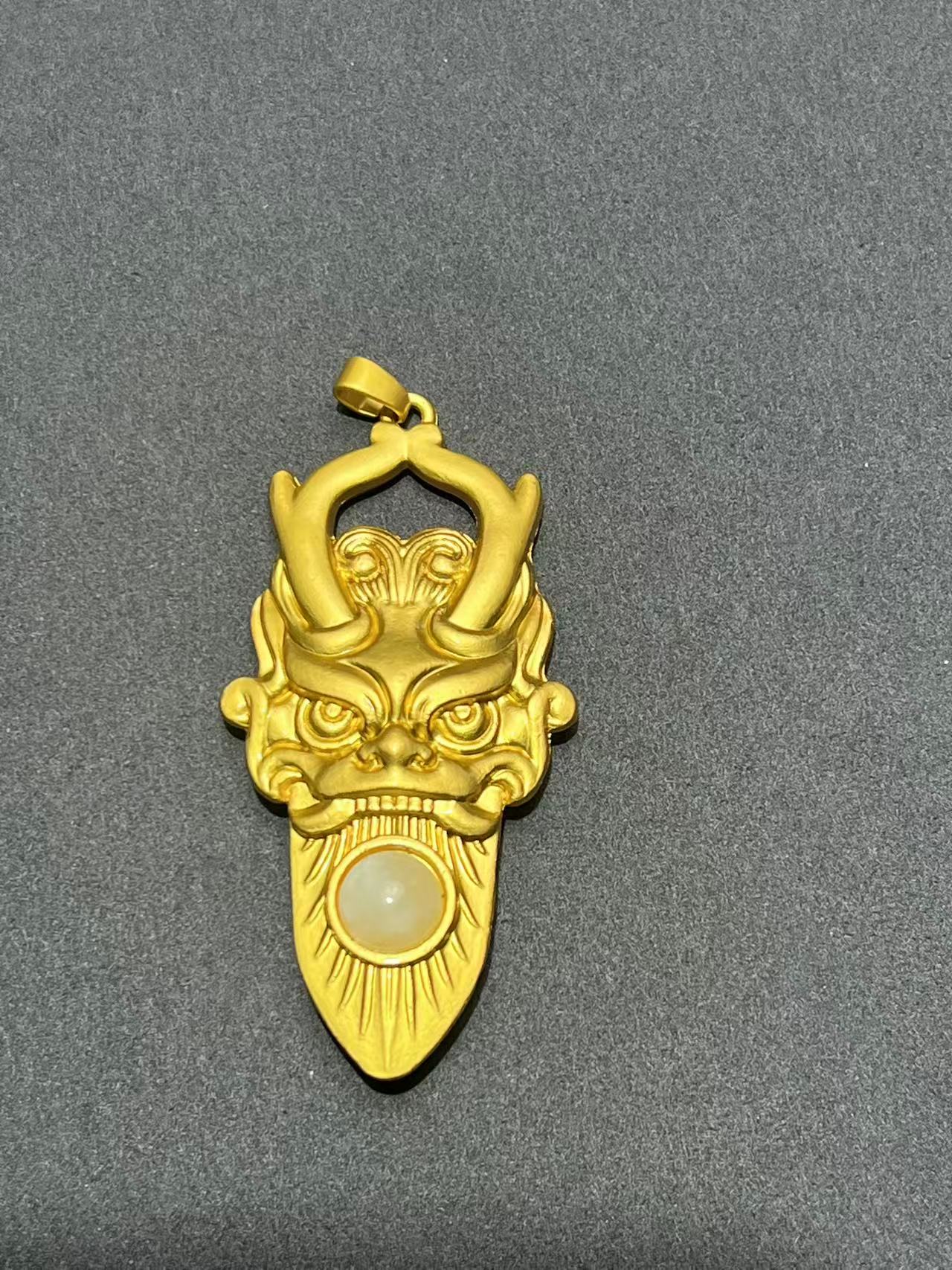 和田玉未镶嵌吊坠(不含链)