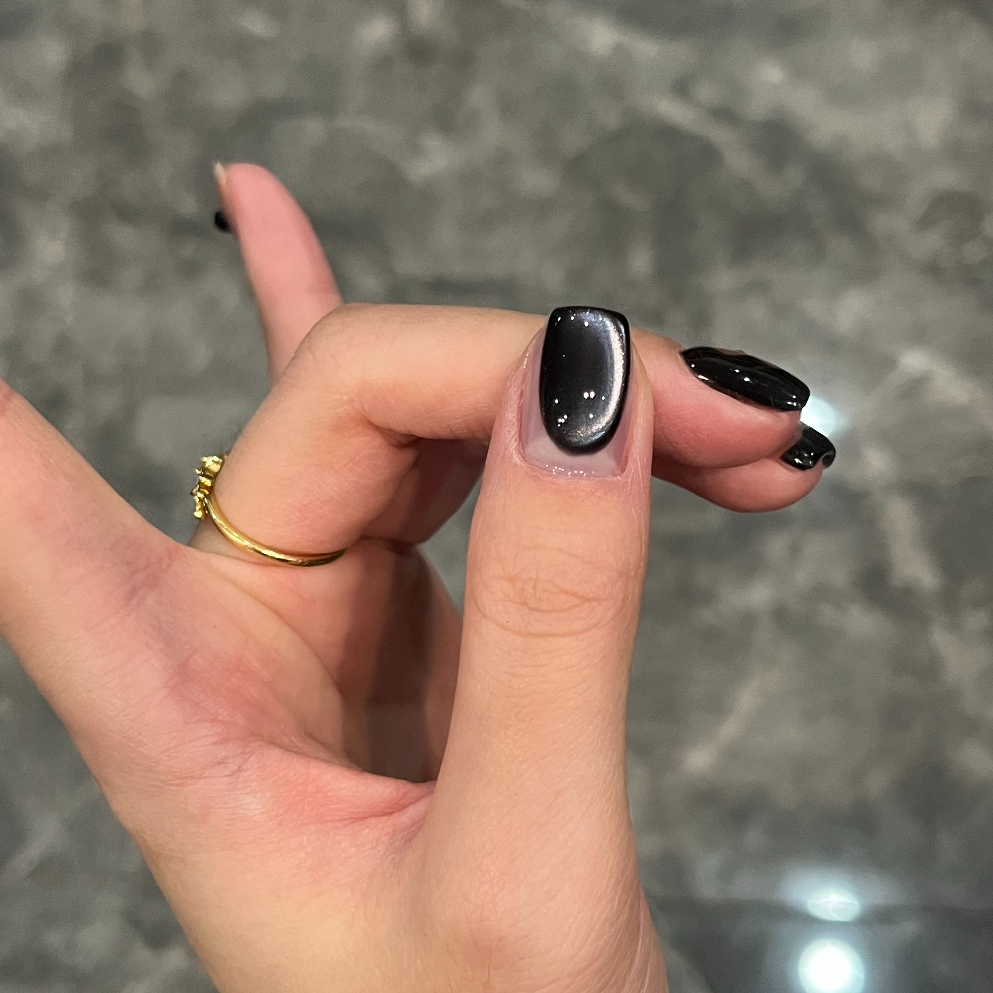 【娜姐优选】秋冬精选新色细腻绸缎黑底白光乌漆麻黑玻璃珠猫眼