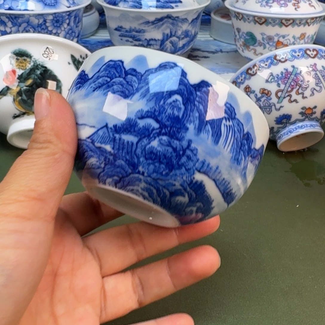陶景德镇纯手绘茶具圆圆234