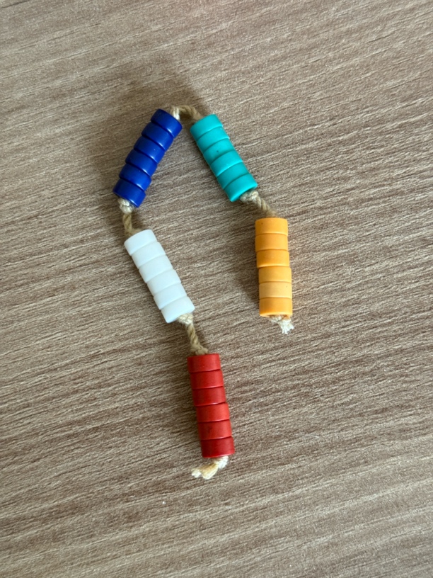 6mm五彩石英质玉隔片每个颜色6片共30片（多样性发其一）