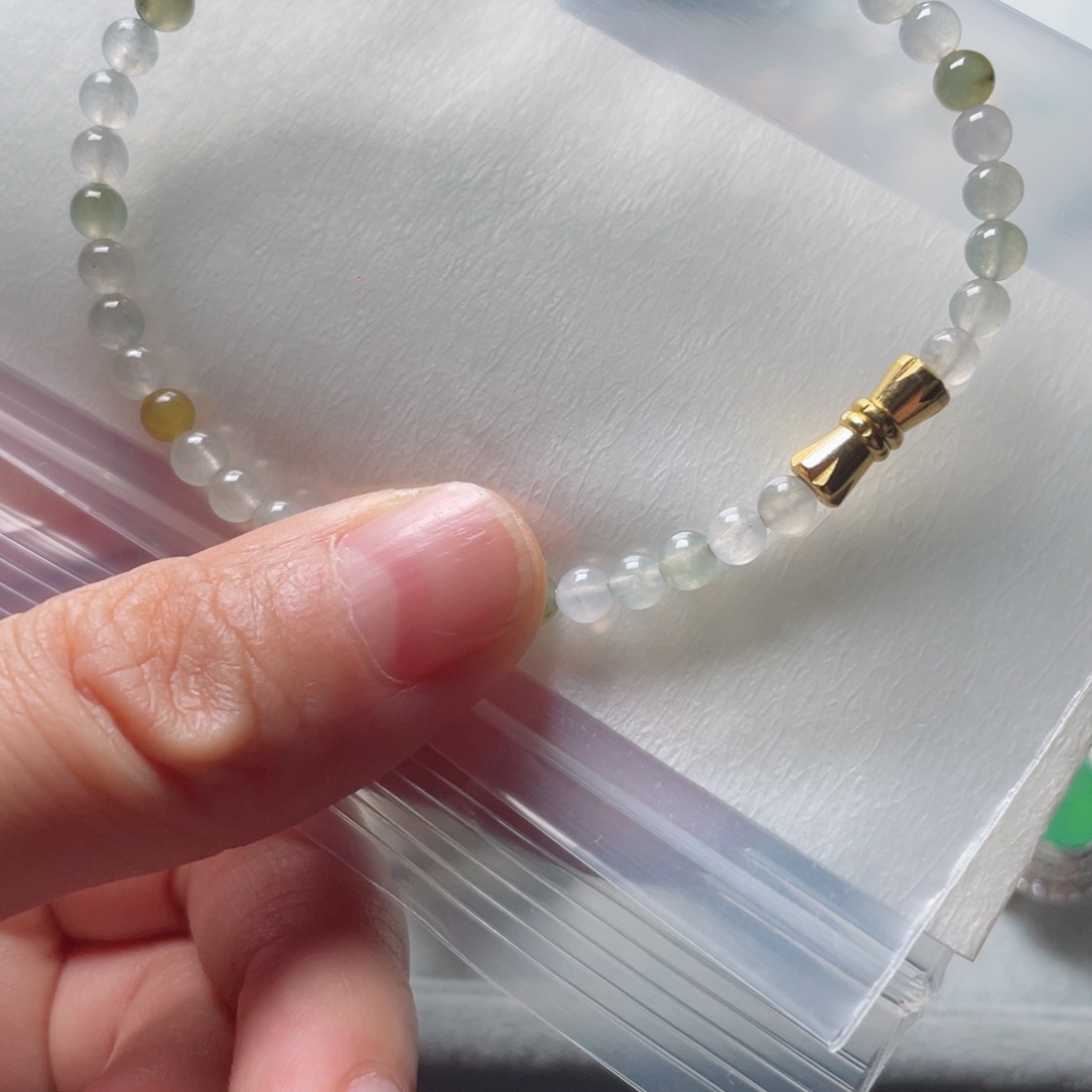 【闪购商品】定制翡翠未镶嵌定制翡翠手链