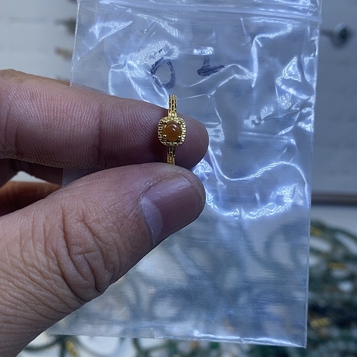 银S925镶嵌戒指翡翠戒指