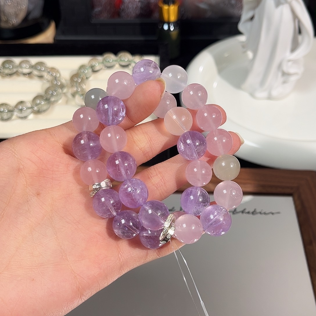 合金手链水晶拍十单发手串，拍错发单珠