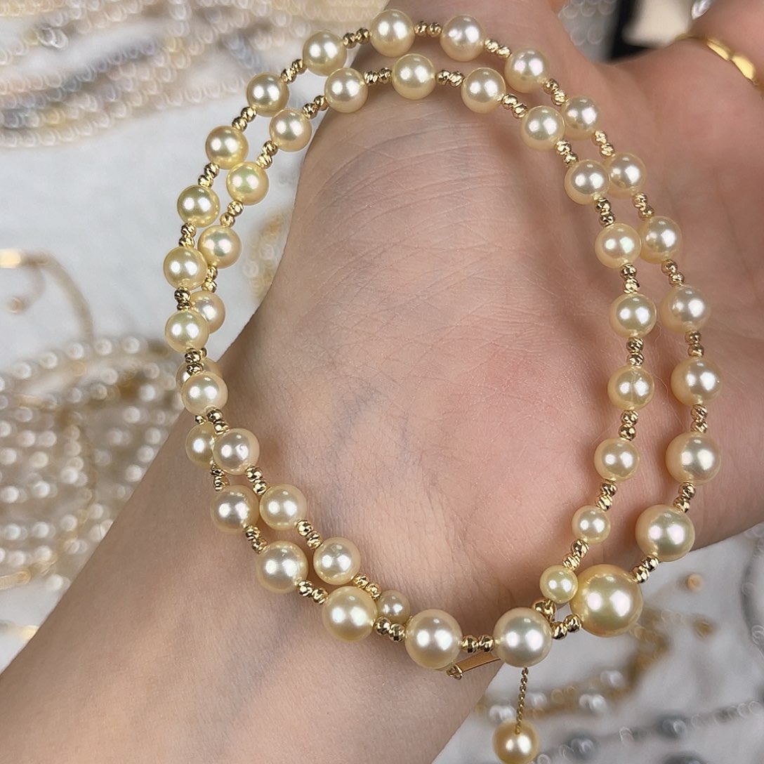 海水珍珠颈饰18K金镶嵌