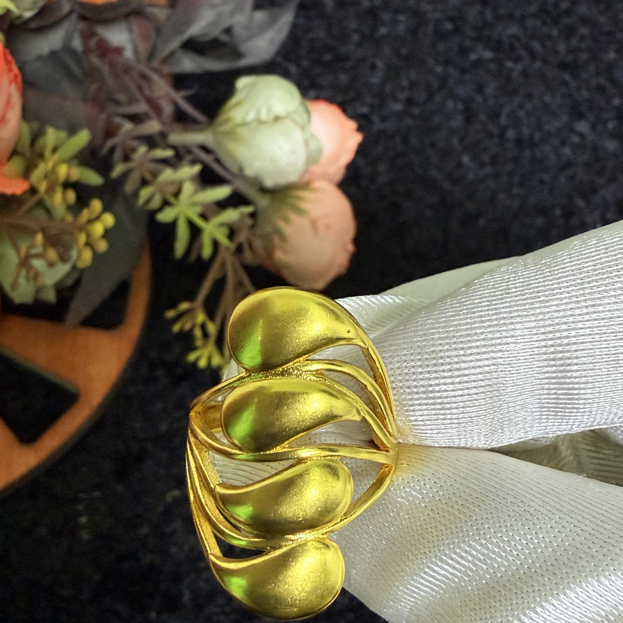 铜合金戒指 铜合金女士金色ks里外一色不掉色民族风时尚戒指