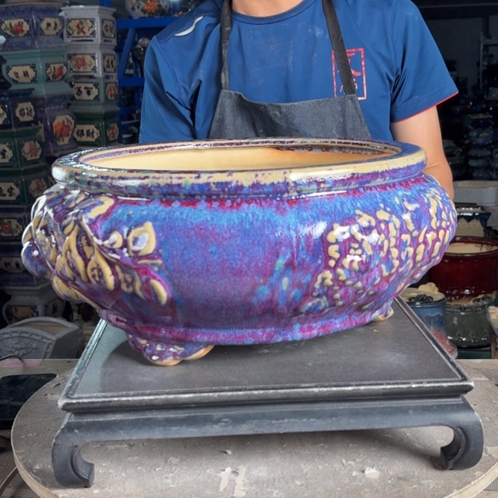 一风堂石湾花盆 内26*12