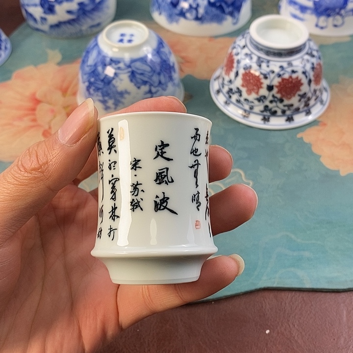 杯?****?现代景德镇全手工全手绘茶具1688888