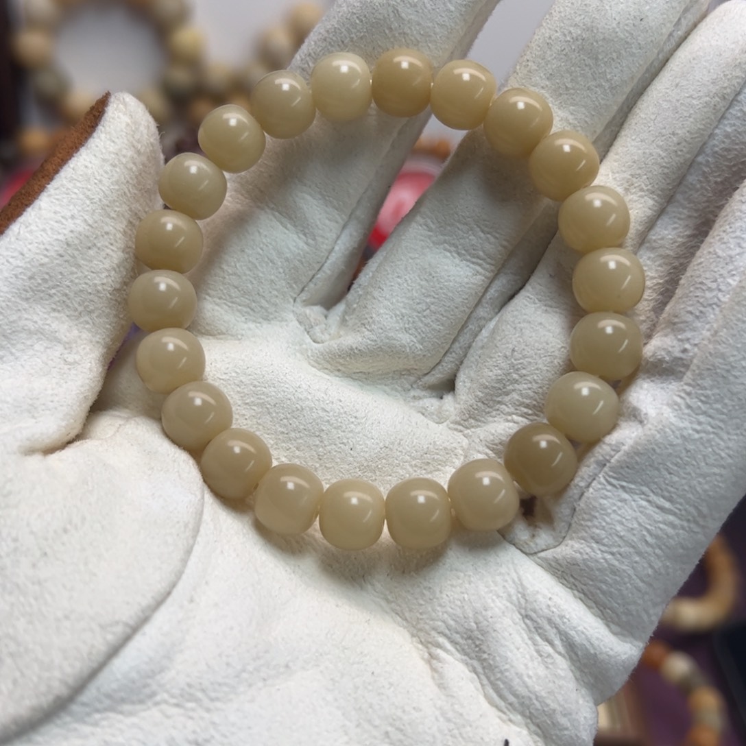 l***0吊坠菩提根/象牙果10×9苹果珠绒刨干磨单圈