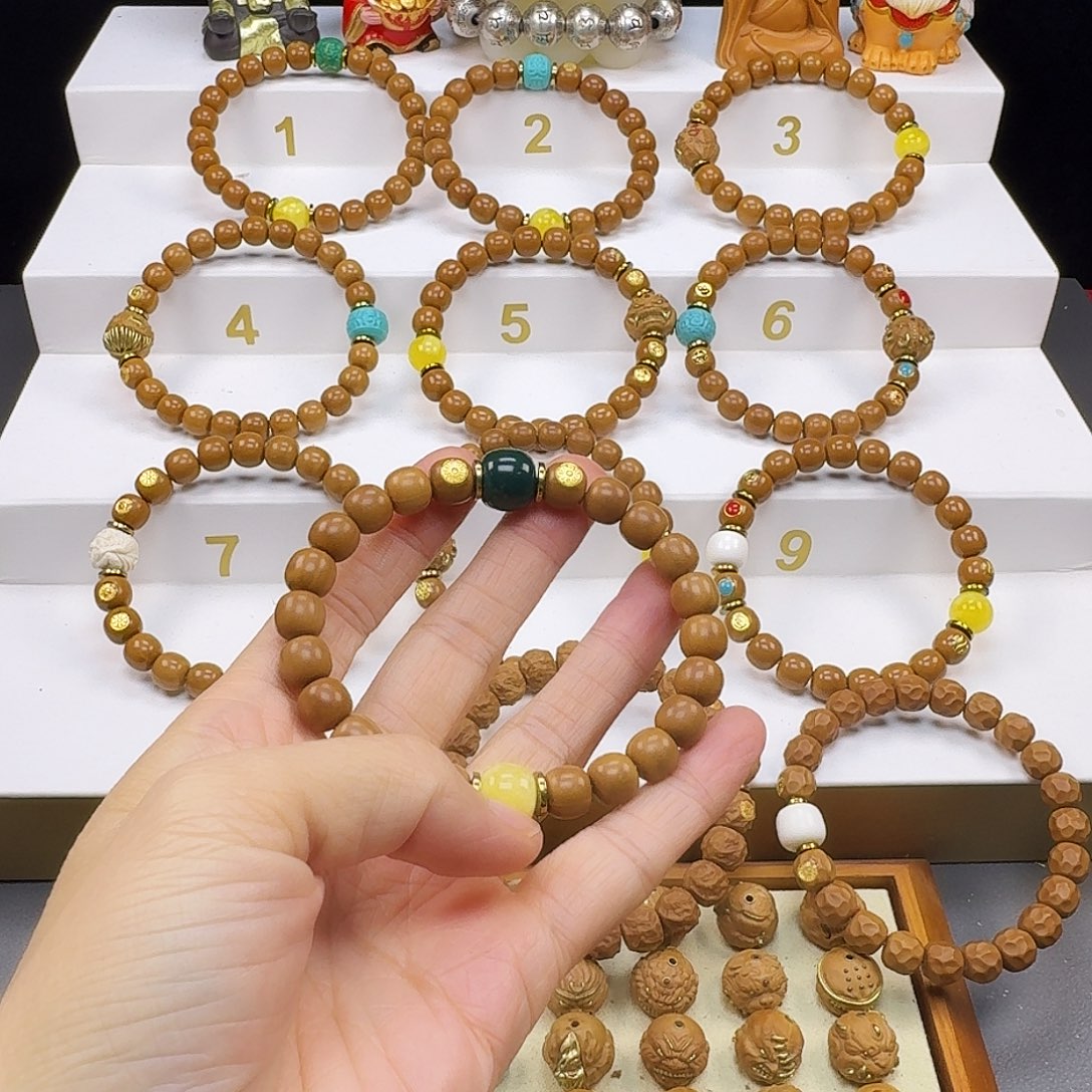 静***。吊坠猴头核桃猴头手串