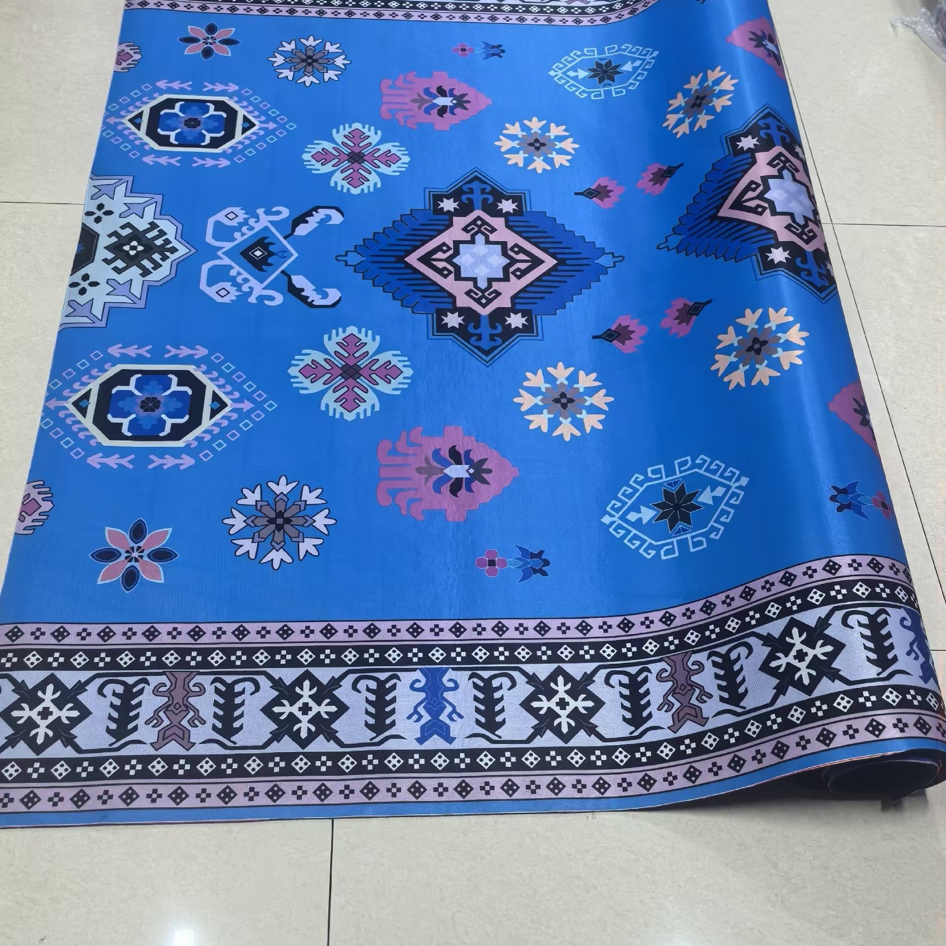 2.38米宽4毫米厚针织丝滑布面炕毯炕毡炕垫榻榻米炕垫地毯