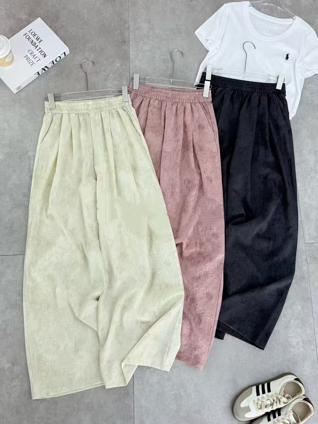 【锦衣服饰】KDM 2101欧货扎染休闲阔腿裤