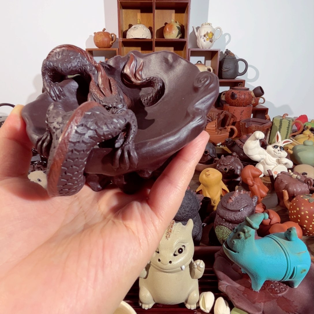 紫砂茶壶白****纯手工制作过程非常