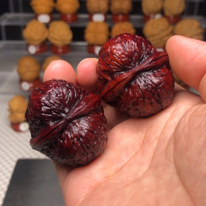 文玩核桃把件5金锭子