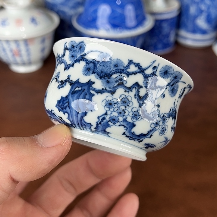 艺***友瓷片景德镇全手工手绘陶瓷