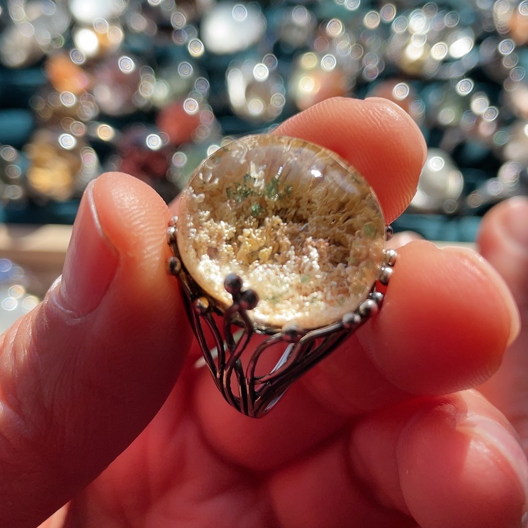 【闪购商品】水晶珠宝半成品银S925镶嵌戒指