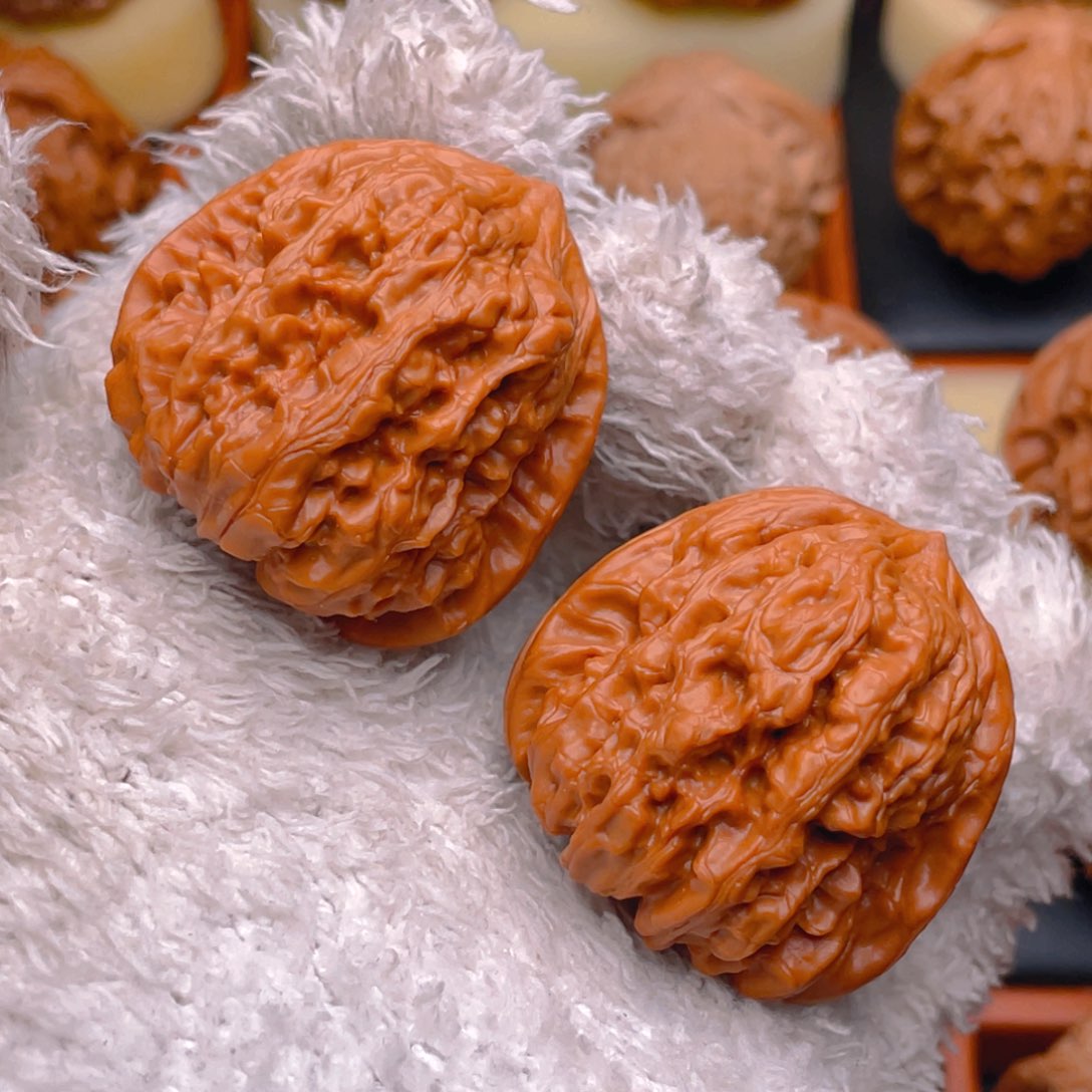 文玩核桃把件40平谷凹底