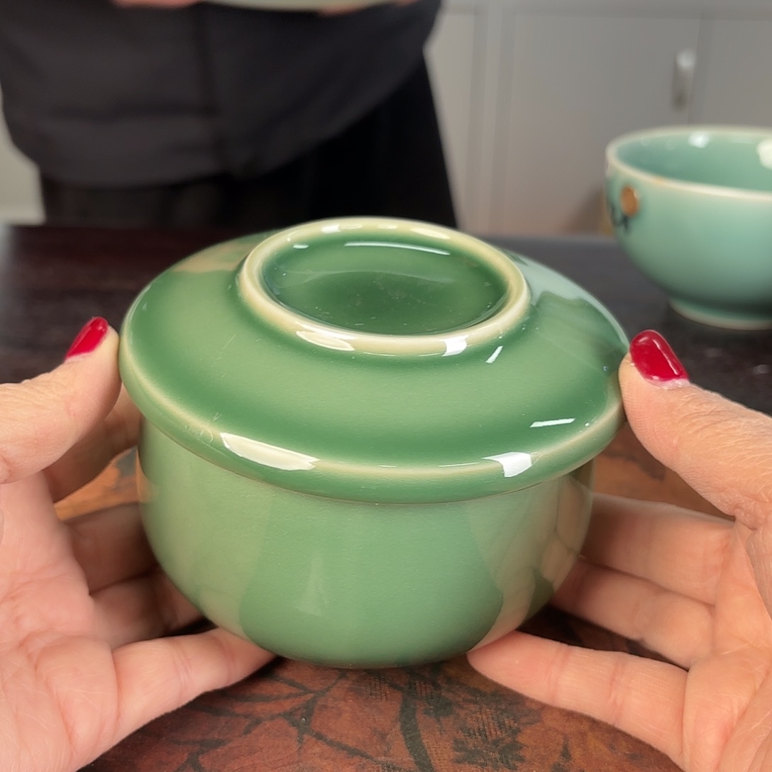 龙泉云间青瓷小米茶器