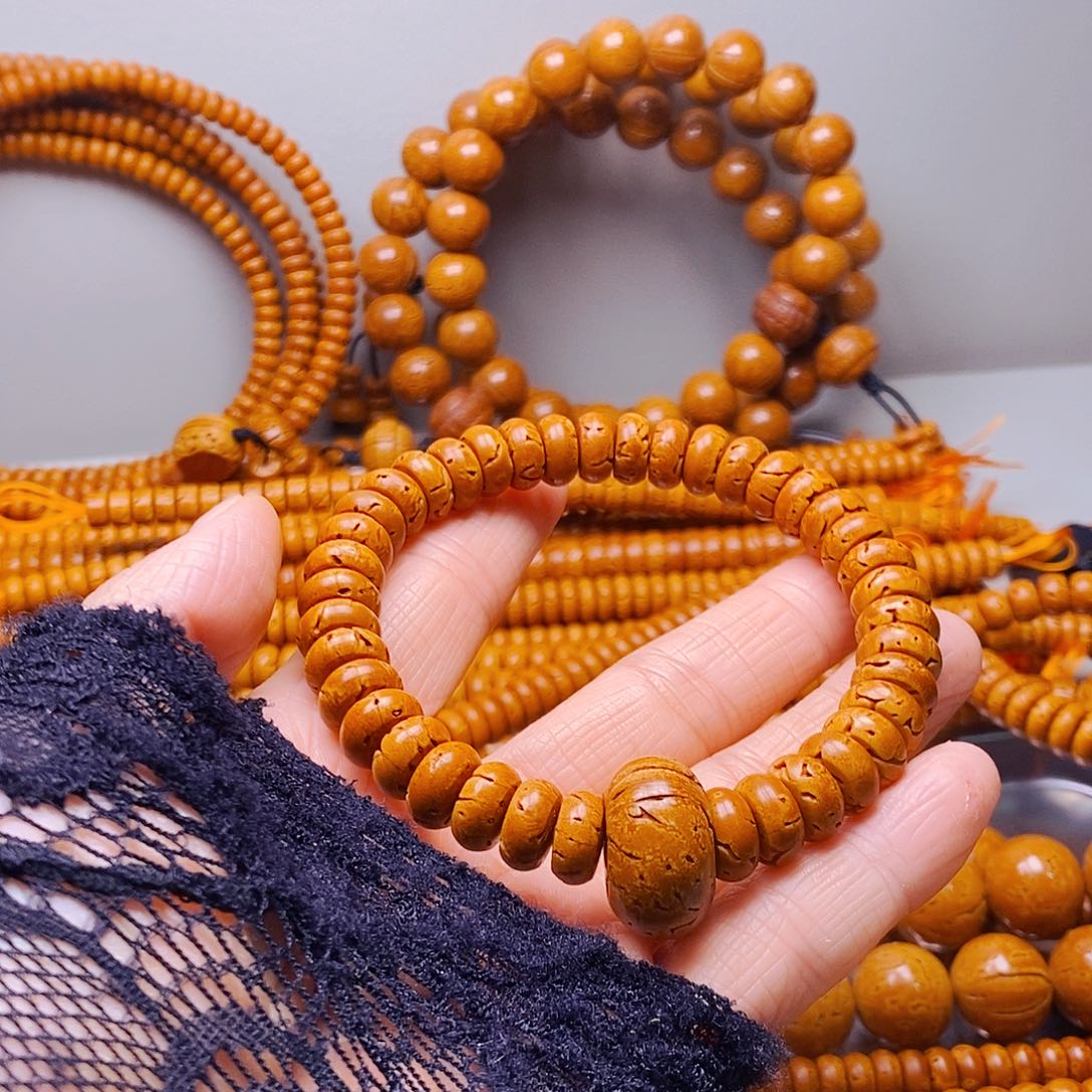 绍***阳桃核吊坠5乘10核片手串精品58