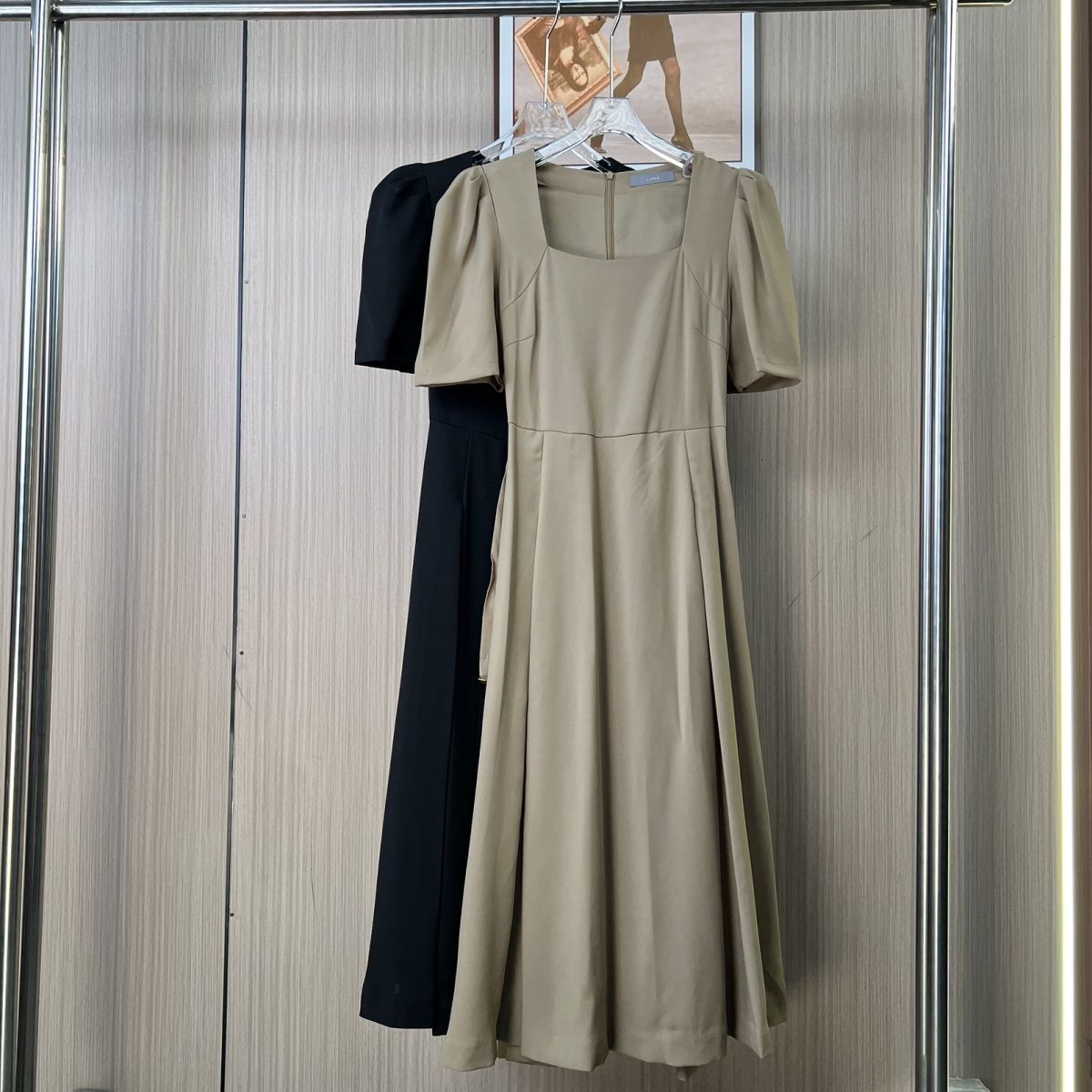 3892南油小众夏季女装新款通勤气质春秋韩版设计长款连衣裙