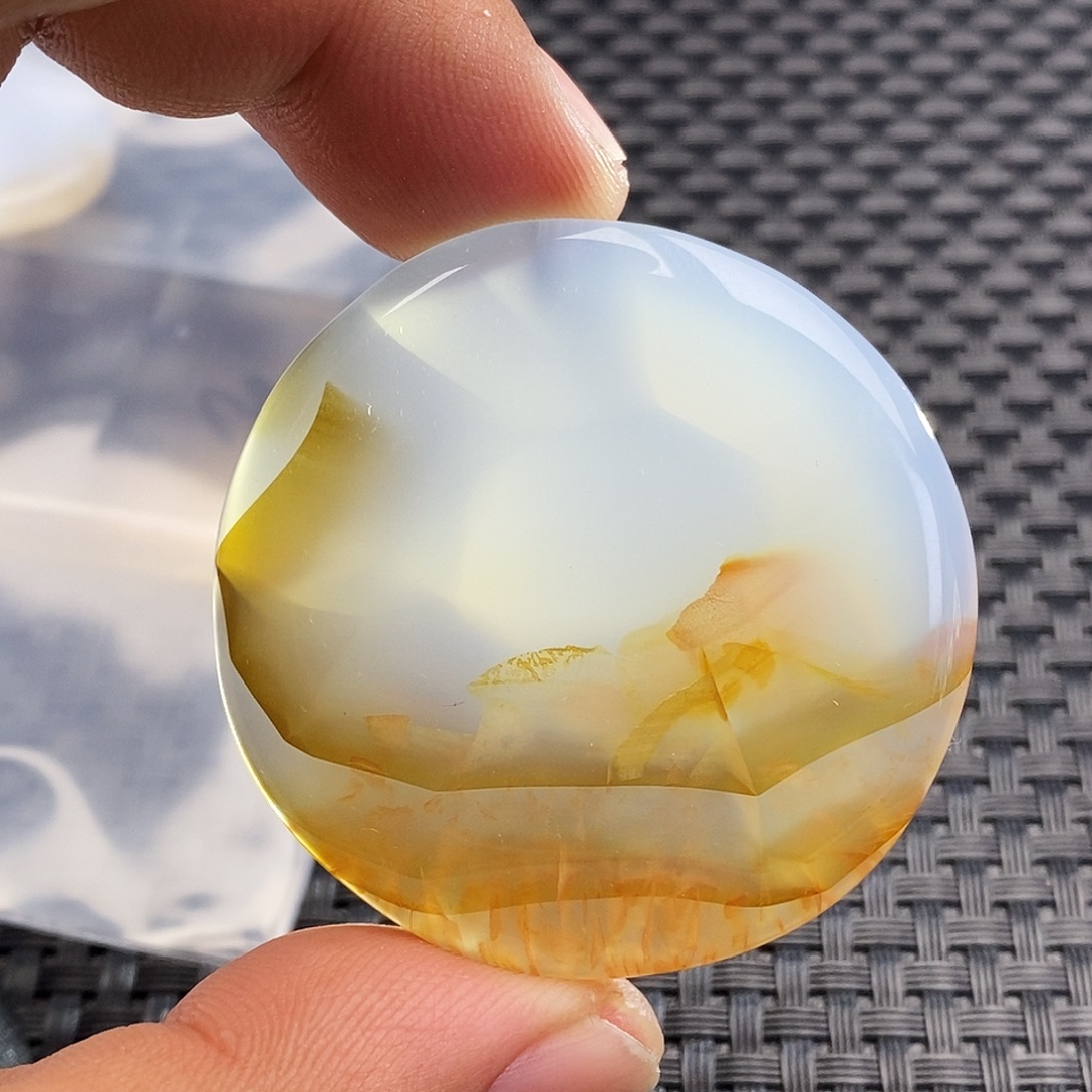 天***着玛瑙/玉髓未镶嵌吊坠(不含链)