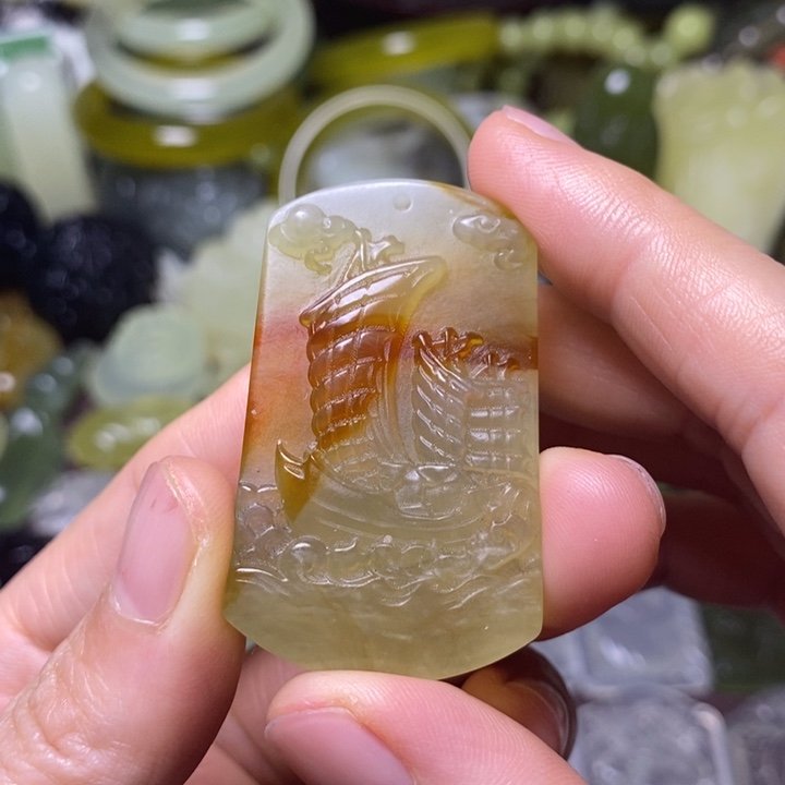 岫玉天然岫玉挂件未镶嵌