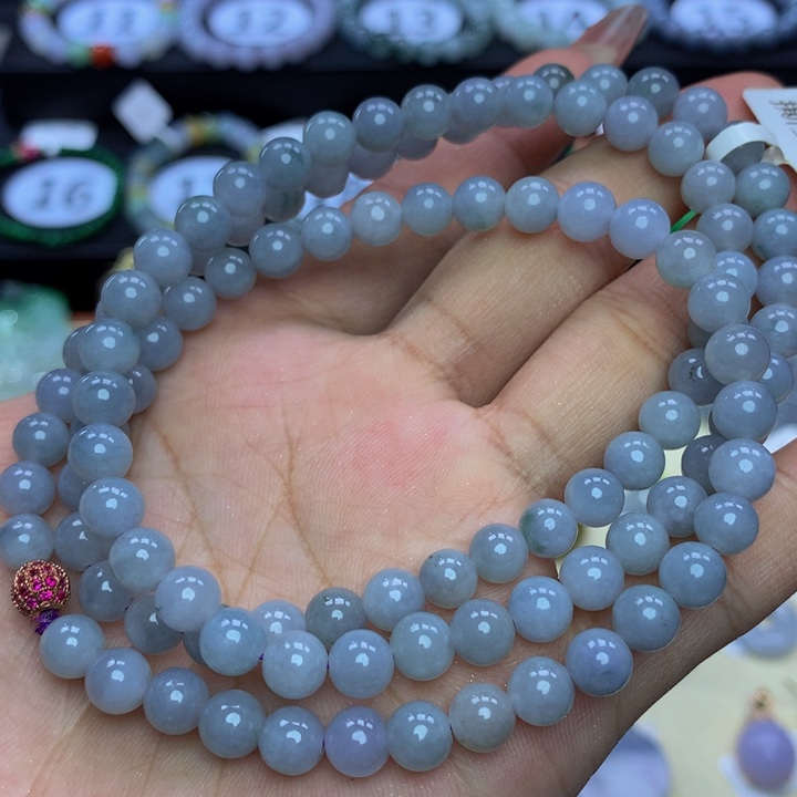翡翠手链未镶嵌翡翠6+