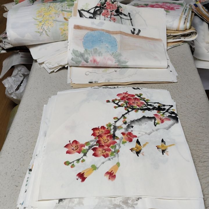 日***物国画国画花鸟花鸟国画
