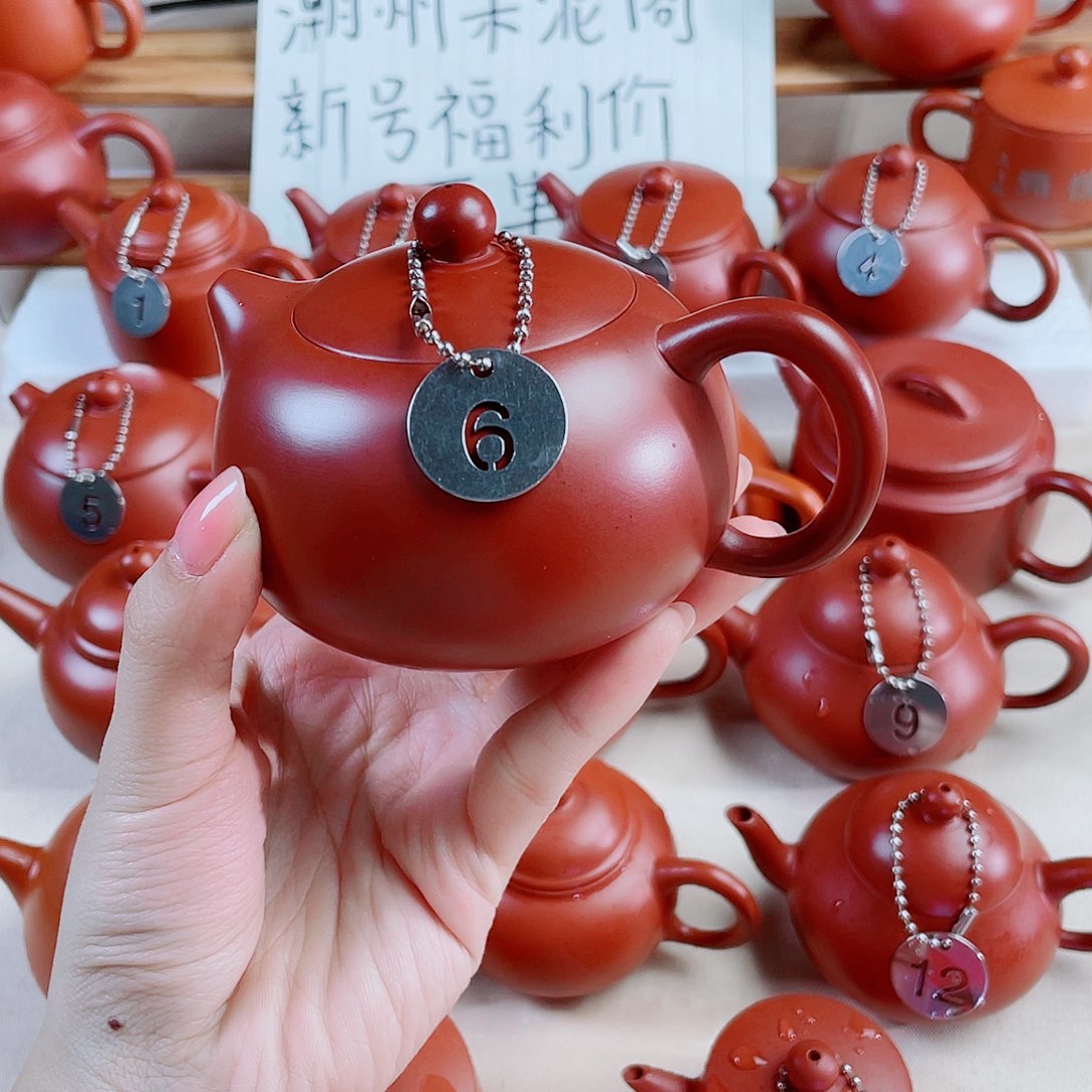 潮州朱泥壶大西施200内嵌