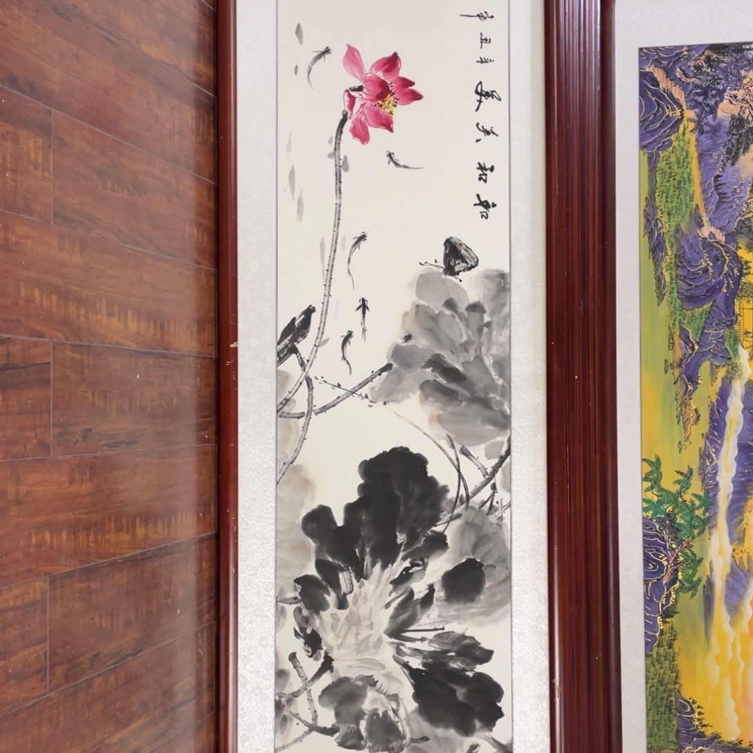 国画带框尺寸48*163厘米