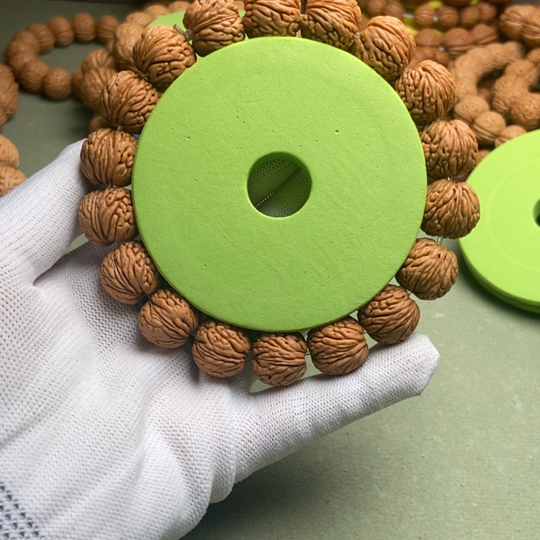 口***郭吊坠桃核龙鳞凤尾桃核手串毕业款