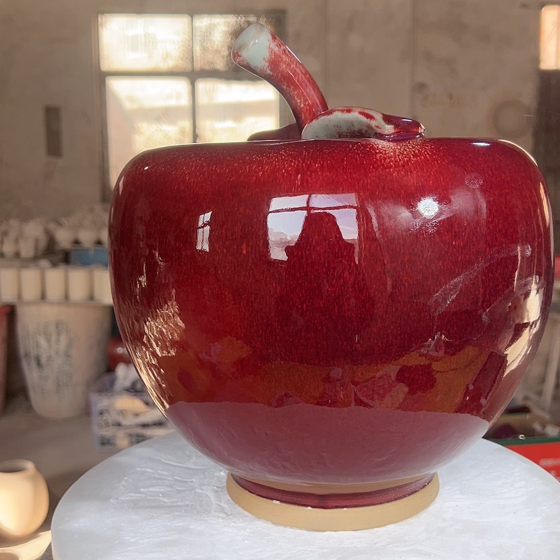 摆件郑家钧窑摆件微瑕