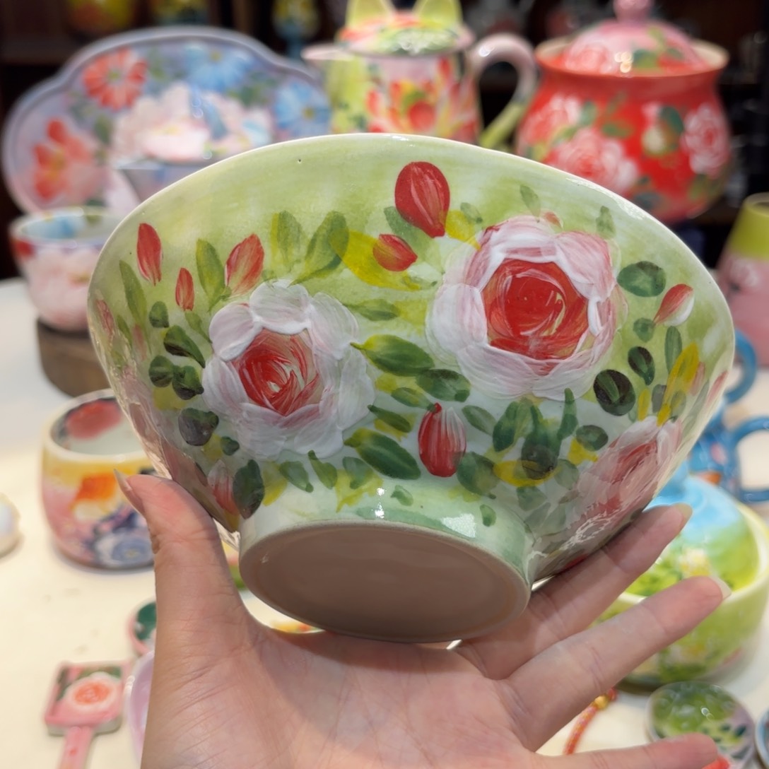 景德镇手绘高温釉下彩陶瓷茶具