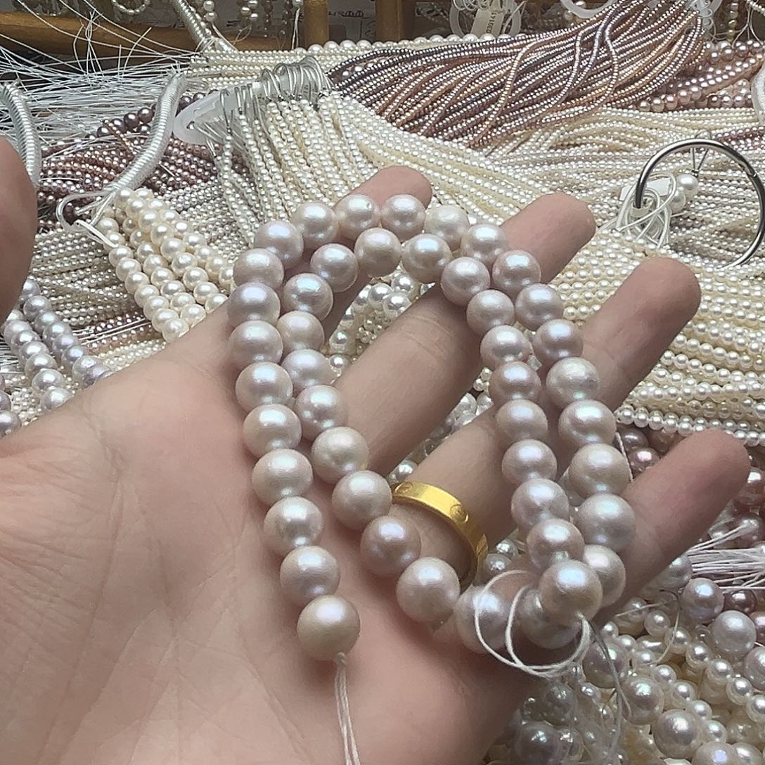 知***M淡水珍珠半成品未镶嵌卡9曼塔拍二发一