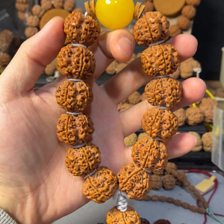 手串金刚菩提24.8mm深沟原生态通天龙纹