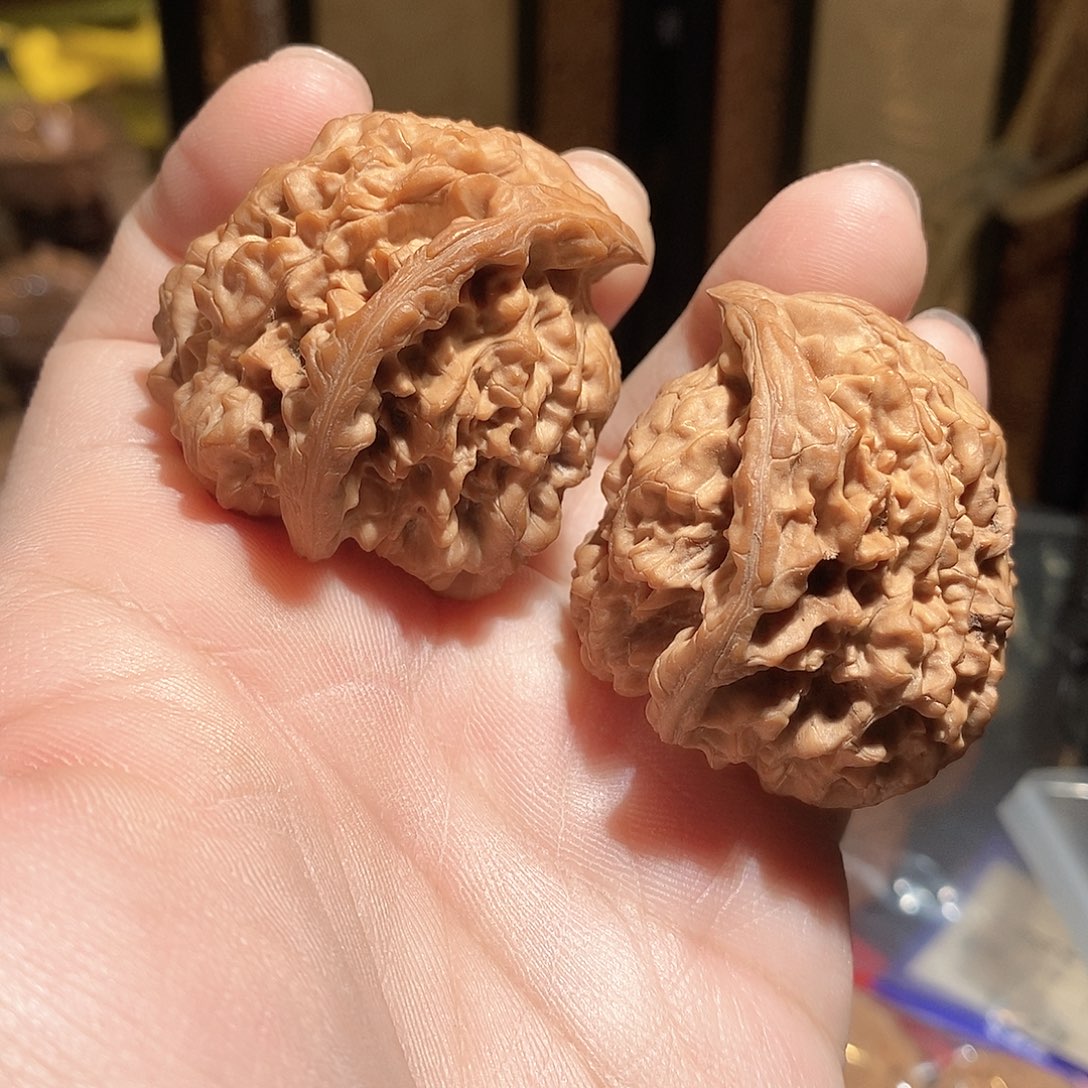 文玩核桃把件45王勇蛇头