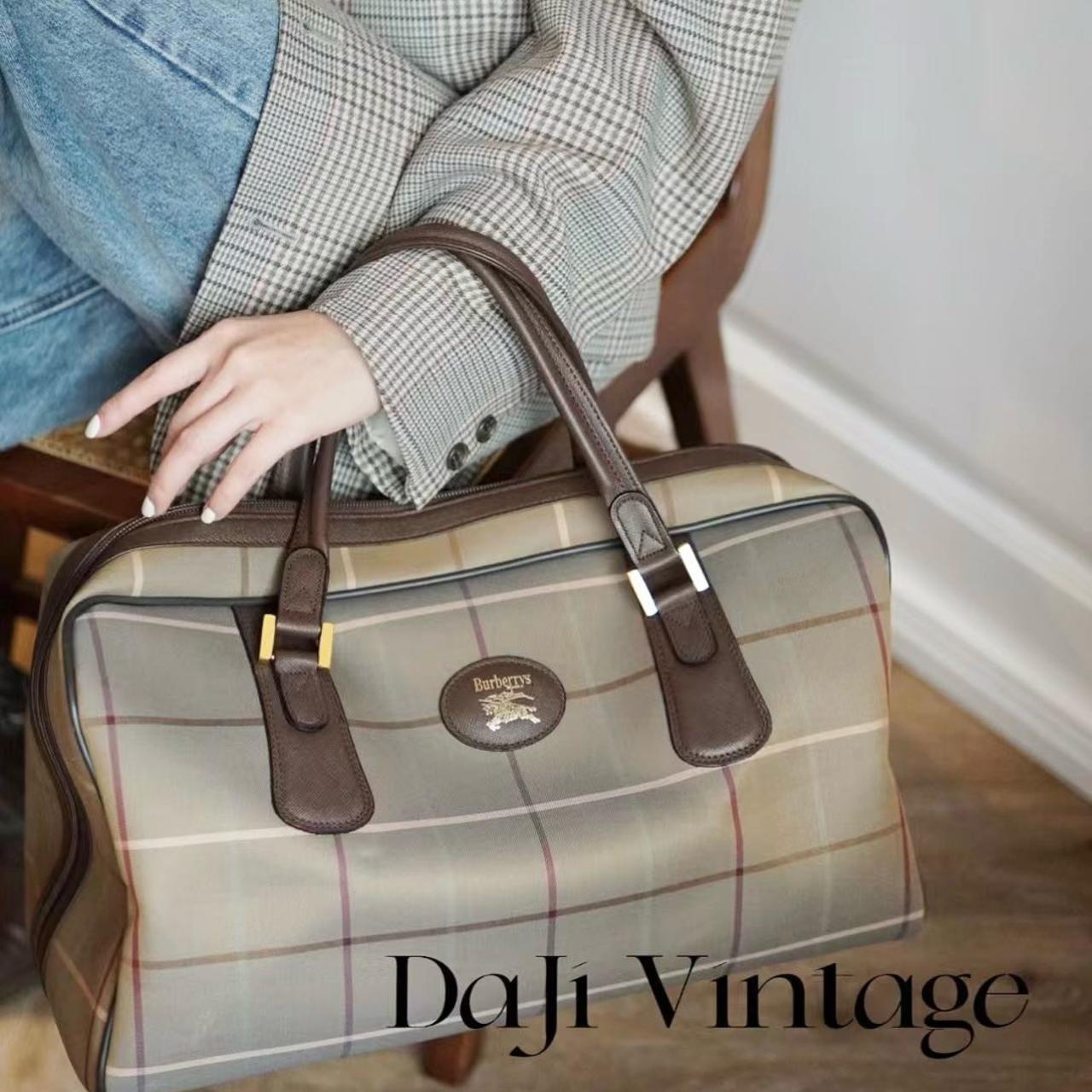 95新 BURBERRY/博柏利 大吉中古/变色龙系列40旅行袋