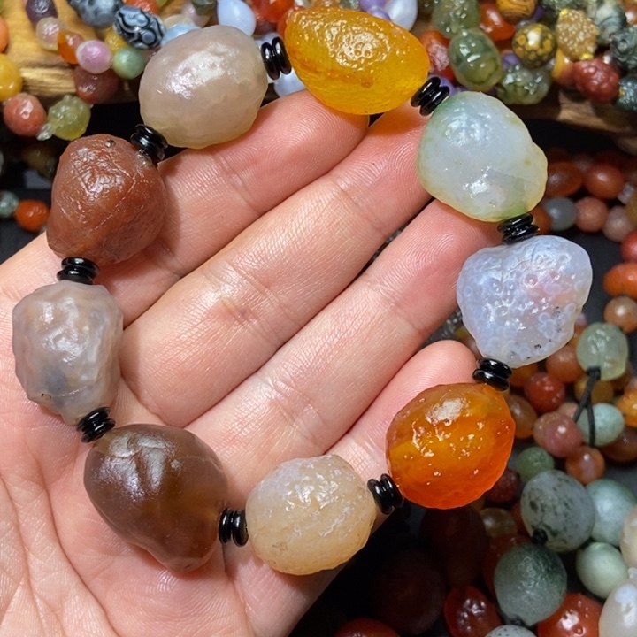 玛瑙/玉髓合金手链