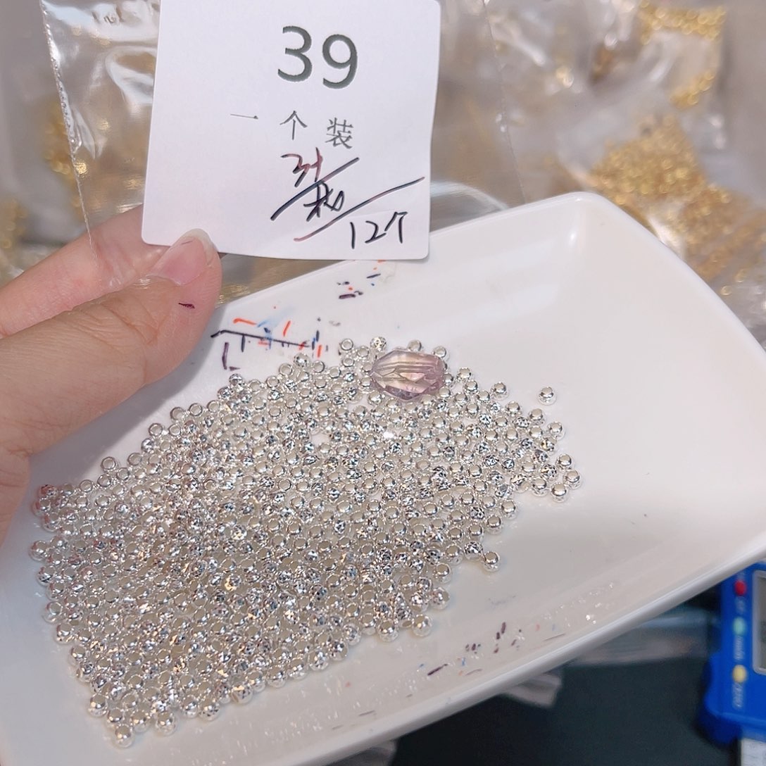 水晶珠宝半成品银S925镶嵌39