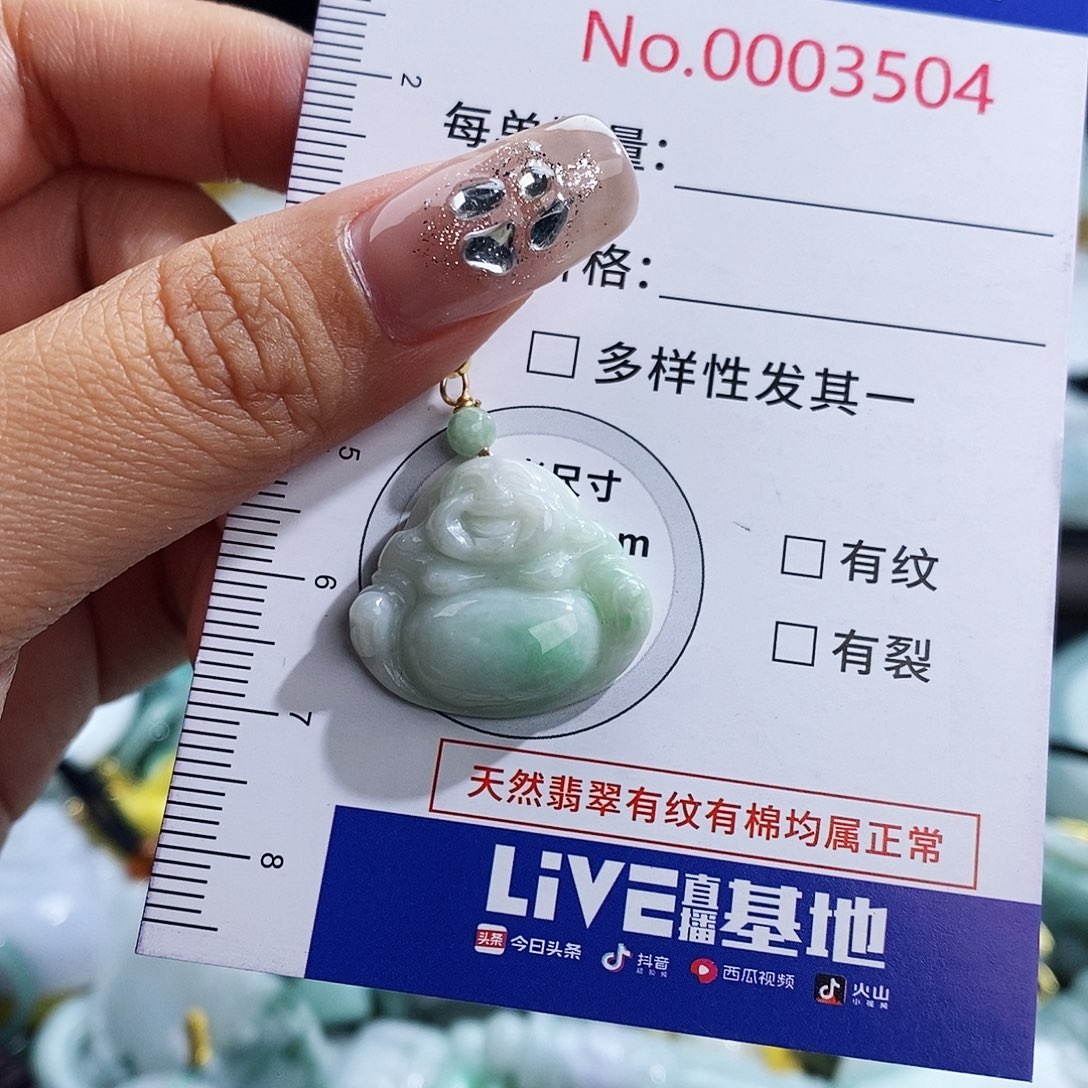 翡翠未镶嵌颈饰3504