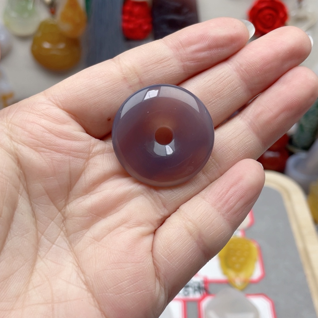 玛瑙/玉髓颈饰合金总**开