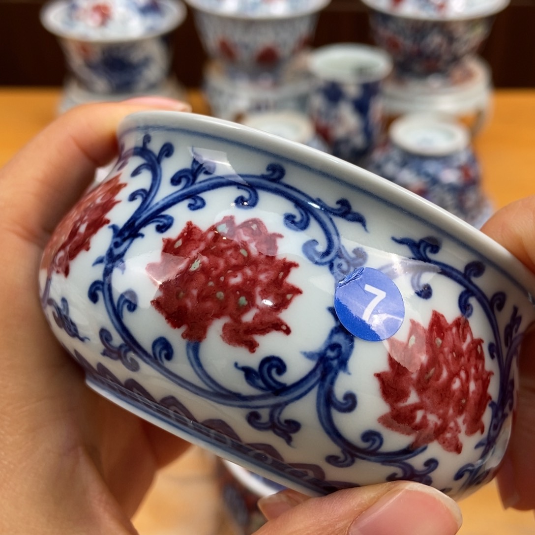手绘现代茶具非古董