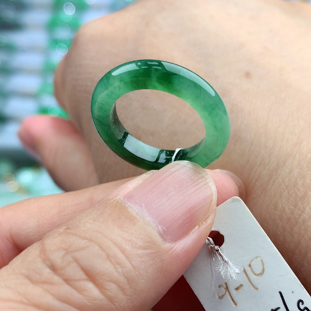 未镶嵌戒指翡翠9-10号