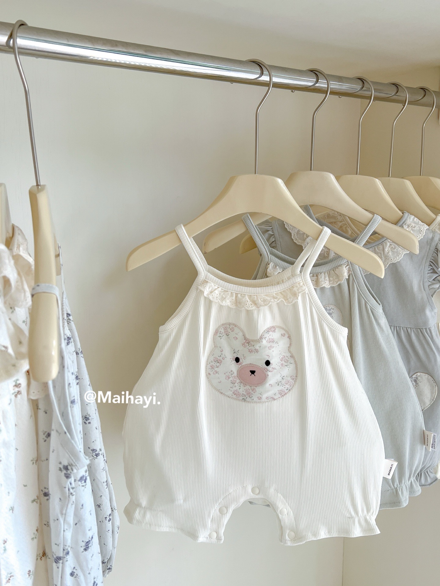 【奶芙】MHY-婴幼儿可爱吊带哈衣（MHY185059）