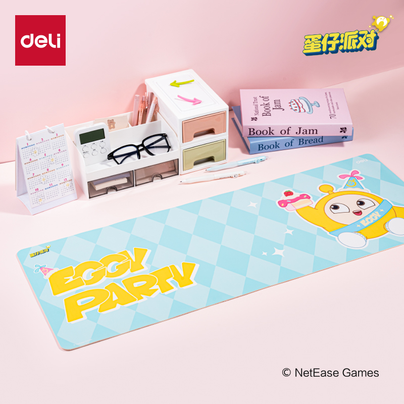 得力x蛋仔派对联名款-学习垫板书写桌垫办公大号桌垫可爱桌面软垫