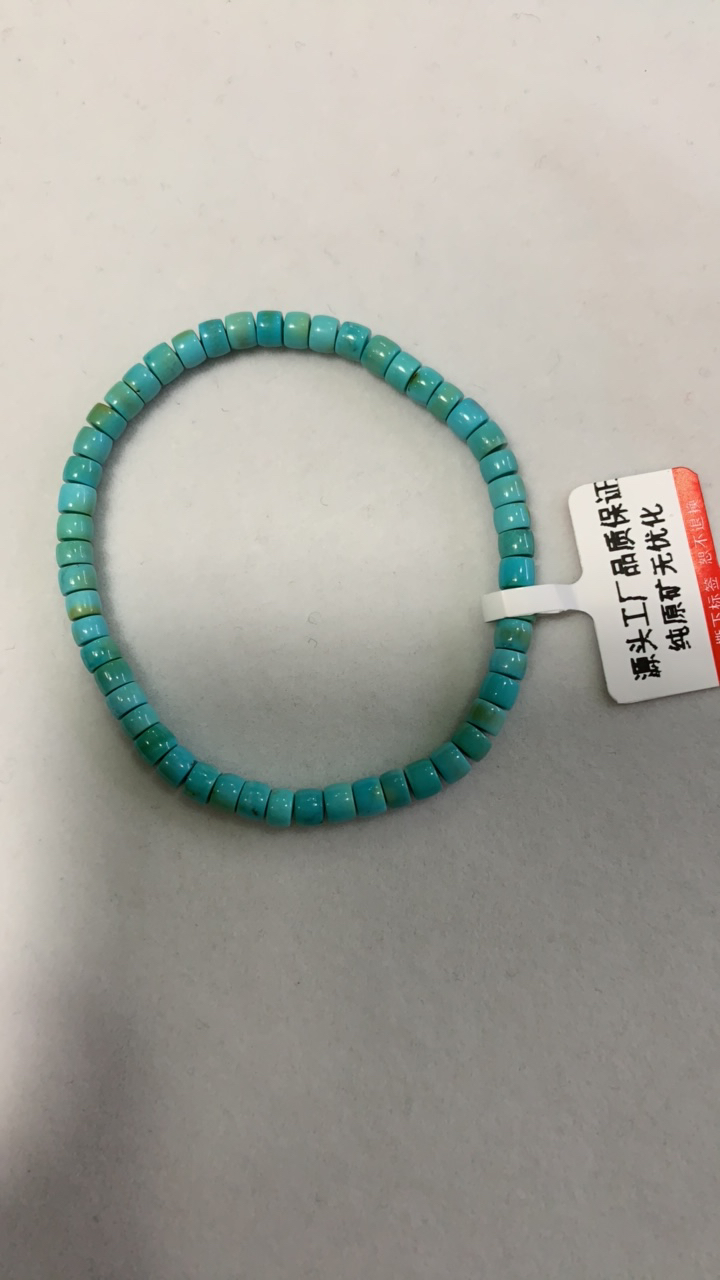 天然原矿绿松石单圈