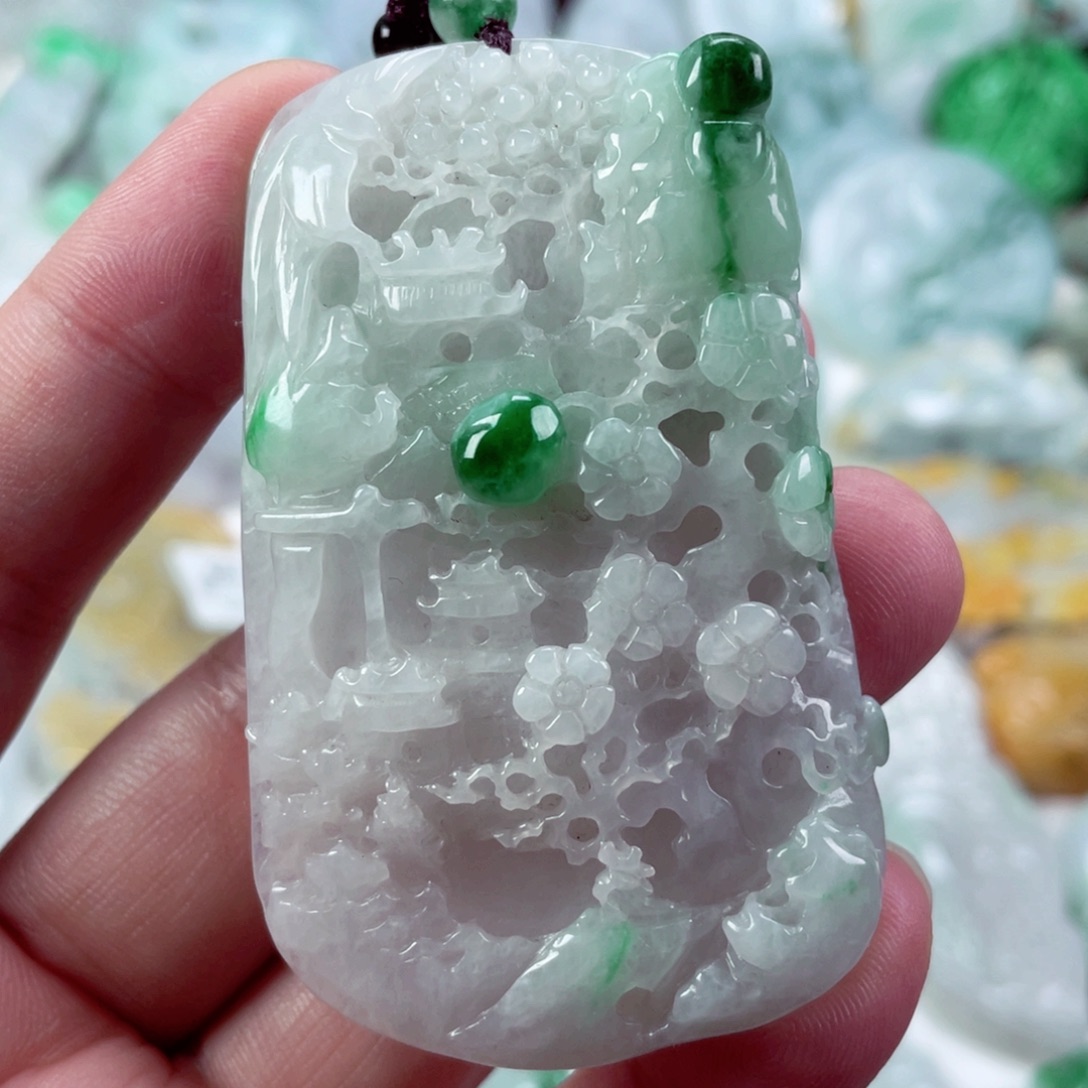 翡翠未镶嵌吊坠(不含链)