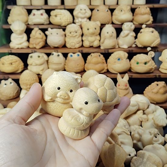 竹小猪，乌龟，蛇实心竹