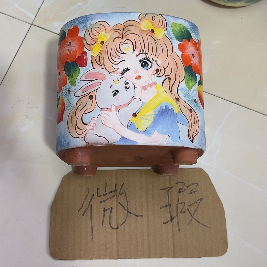 景德镇陶瓷花盆口12高12.7